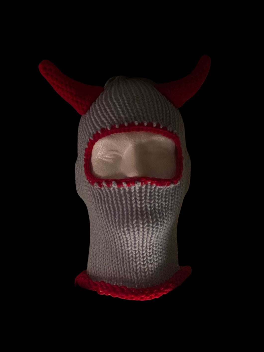 Baby Blue & Red “Granular Girls” Balaclava