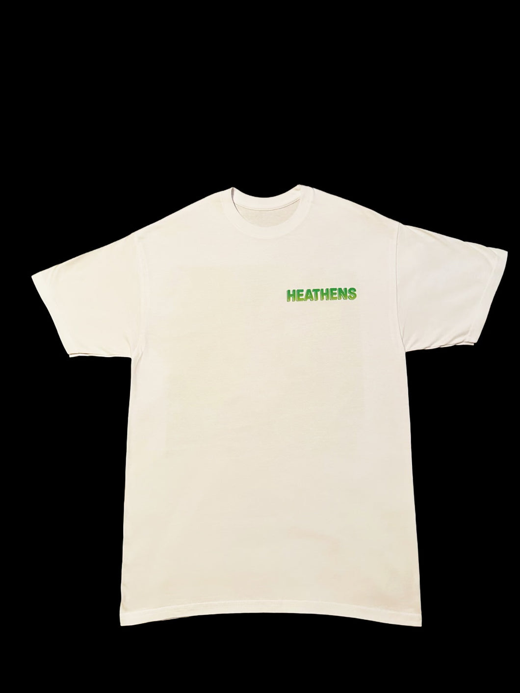 White & Lime Granular Girls Tee